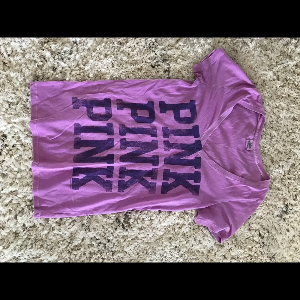 Pink V-neck